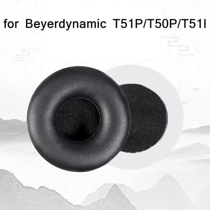 2-Pack Earphone Covers For Beyerdynamic T51 Series - Black