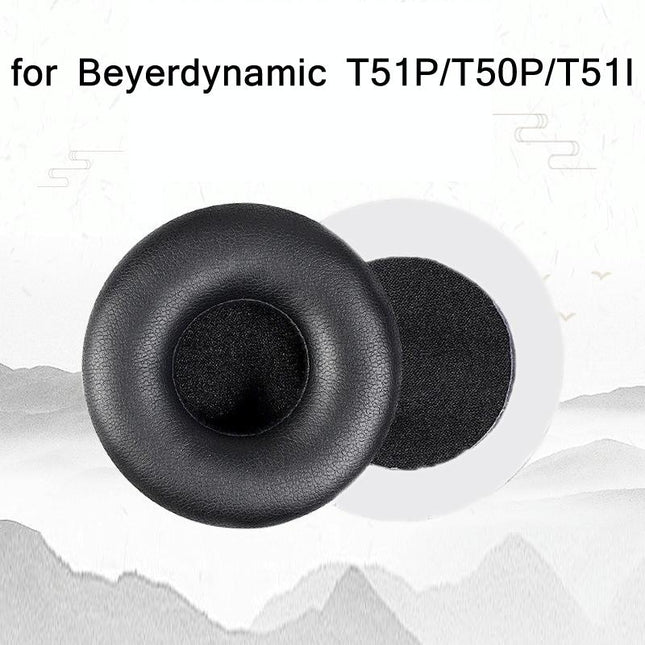 2-Pack Earphone Covers For Beyerdynamic T51 Series - Black