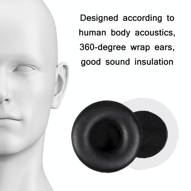 2-Pack Earphone Covers For Beyerdynamic T51 Series - Black