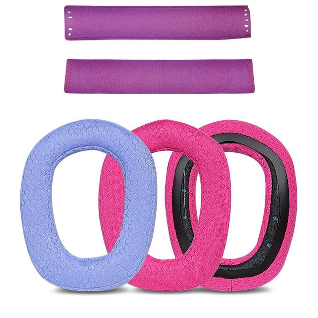 Pair Of Purple Sponge Headrest Pads For Logitech G435
