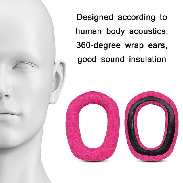 Pair Of Purple Sponge Headrest Pads For Logitech G435