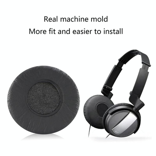 2-Pack Earpads For Sony Mdr-Nc7 / Nc5 Headset - Black Sponge Cushion