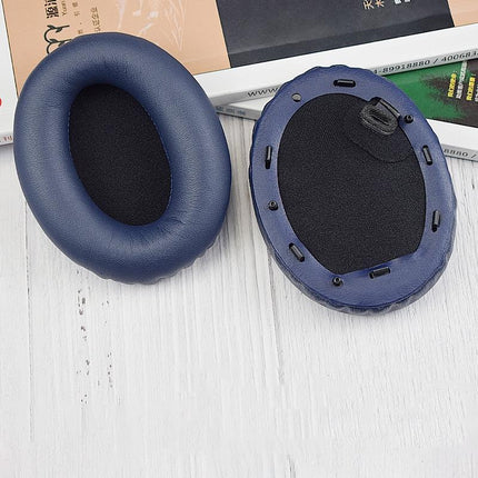 Blue Leather Earpads For Sony Wh-1000Xm4 - Set Of 2