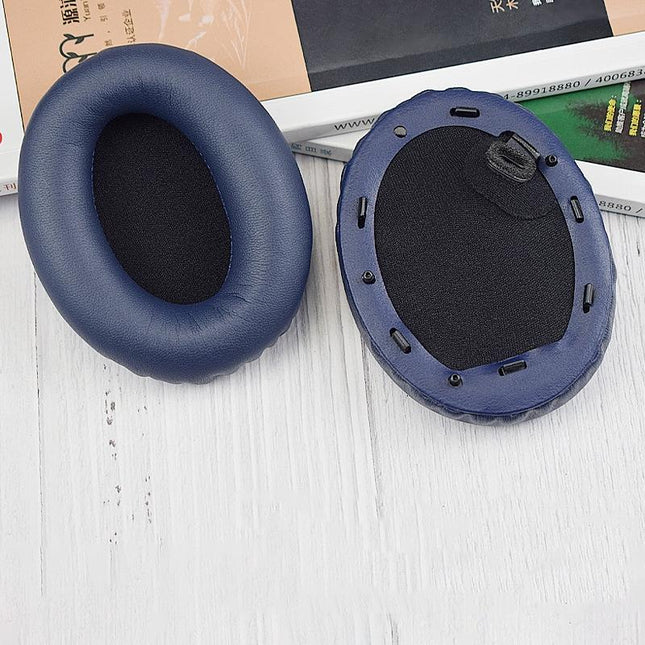 Blue Leather Earpads For Sony Wh-1000Xm4 - Set Of 2