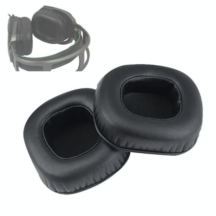 Pair Of Black Sponge Earpads For Razer Tiamat 7.1 Headset
