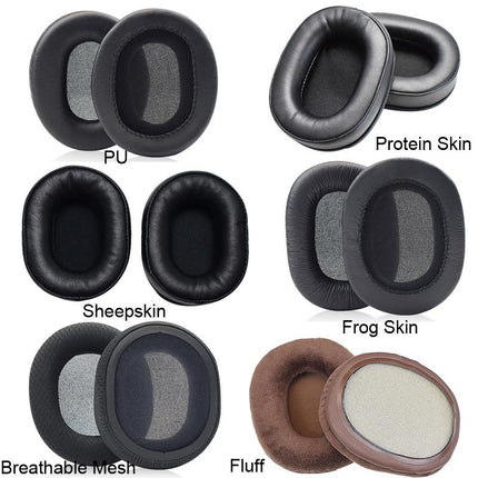 Headset Earmuffs For Audio-Technica Ath-M50X / M30X / M40X / M20X - Brown Fluff 1 Pair