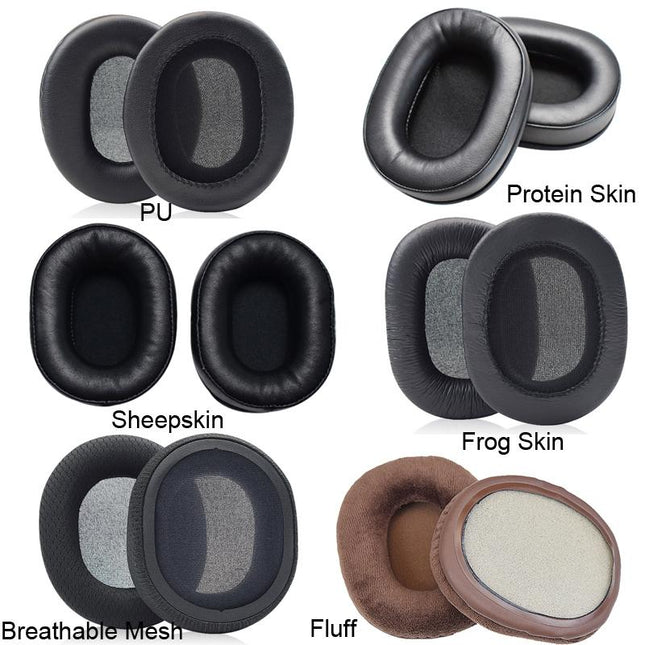 Headset Earmuffs For Audio-Technica Ath-M50X / M30X / M40X / M20X - Brown Fluff 1 Pair