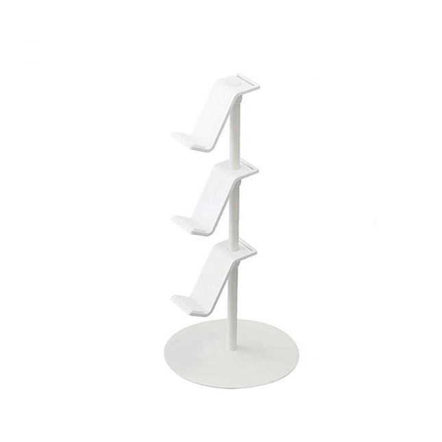 3-Tier Desktop Gamepad And Headphone Storage Rack - White
