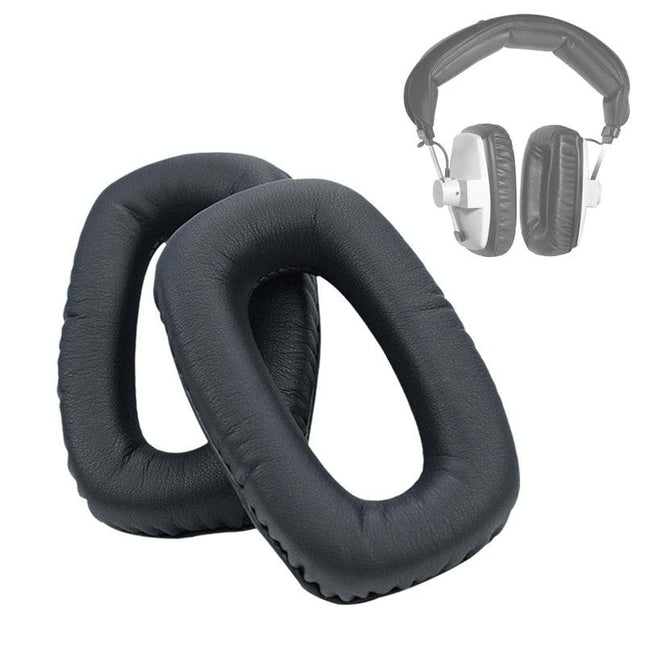 Black Sponge Earpads For Beyerdynamic Dt100 / Dt102 / Dt108 / Dt109 - 1 Pair