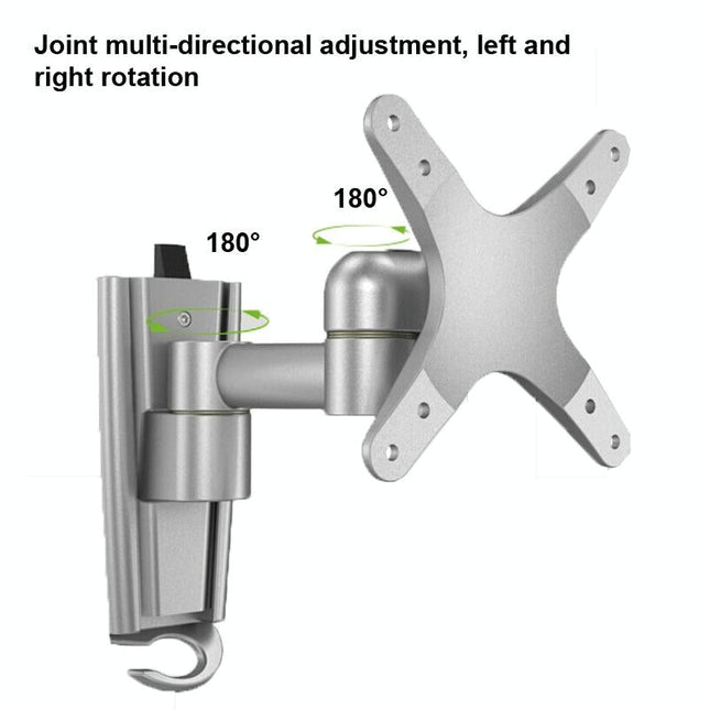 Quick Release Wall Mount For Computer Monitor - Silver Gray