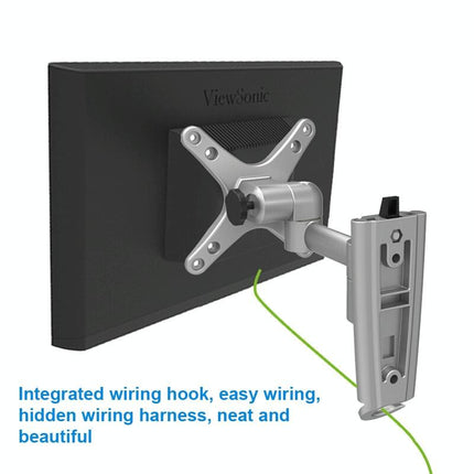 Quick Release Wall Mount For Computer Monitor - Silver Gray