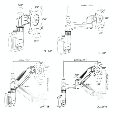 Adjustable Monitor Bracket For Easy Rotation And Sliding