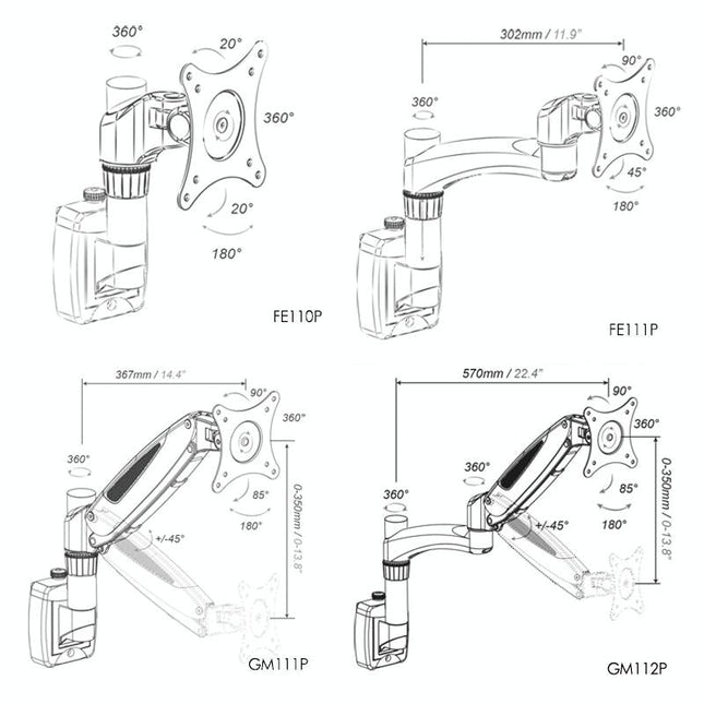 Adjustable Monitor Bracket For Easy Rotation And Sliding