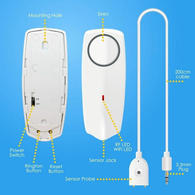 Smart Water Leak Alarm - Remote Control