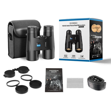Autofocus 10X42 Binoculars - Fixed Focus Black
