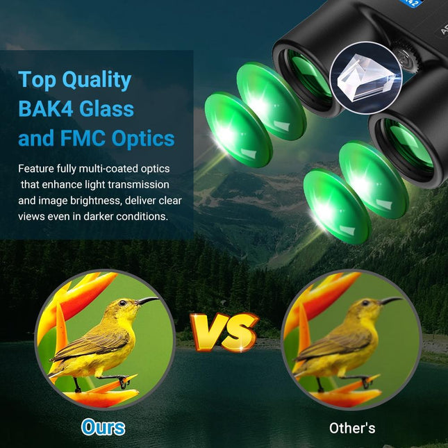 Autofocus 10X42 Binoculars - Fixed Focus Black