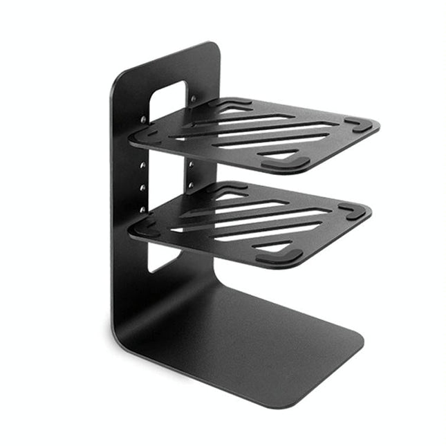 Double Layer Portable All-Aluminum Laptop Stand With Cooling Speaker