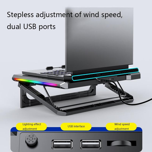 Light-Up Laptop Cooler - Rgb Effect