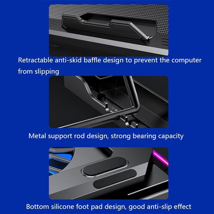 Light-Up Laptop Cooler - Rgb Effect