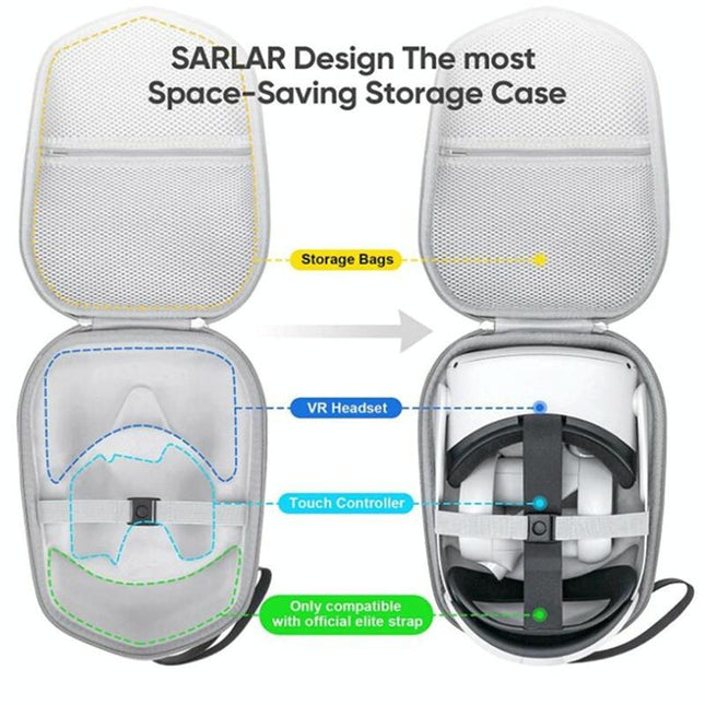 Oculus Quest 2 Vr Case - Gray