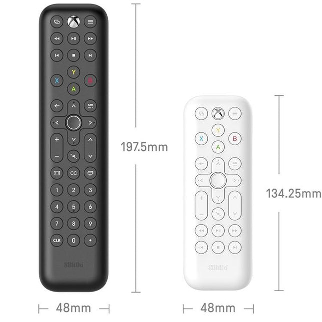 Long Backlit Media Remote For Xbox - Black