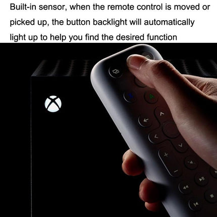 Long Backlit Media Remote For Xbox - Black