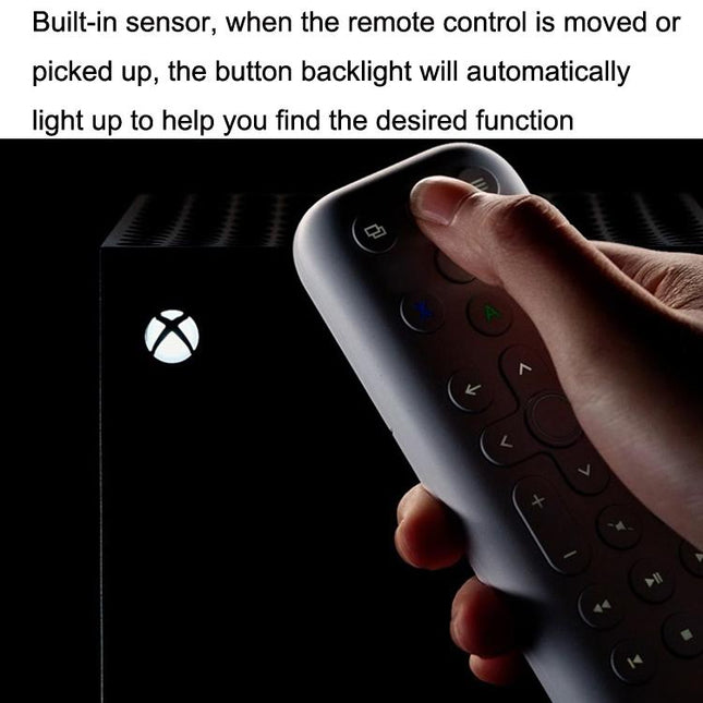 Long Backlit Media Remote For Xbox - Black