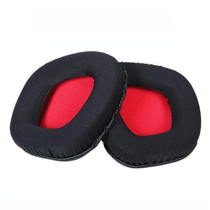 Pair Of Red Earpads For Corsair Void Pro Elite - Grid Bottom