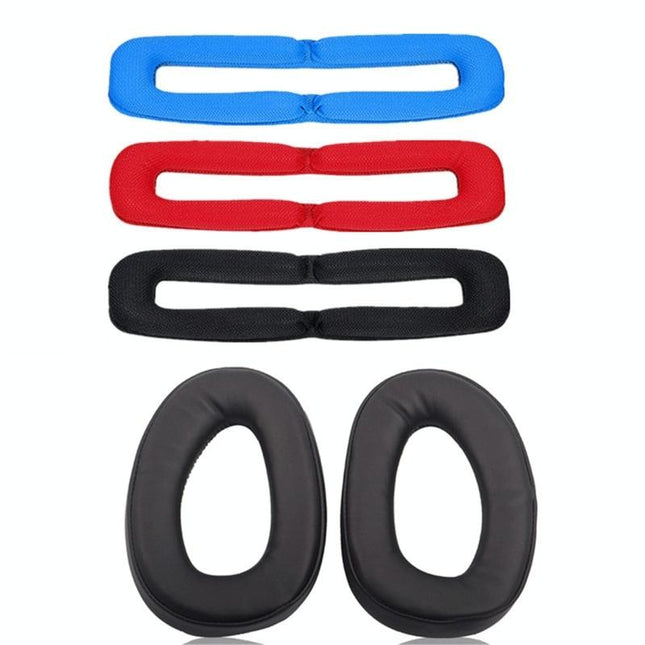 2-Pack Headphone Covers For Sennheiser Gsp Series - Red Headband