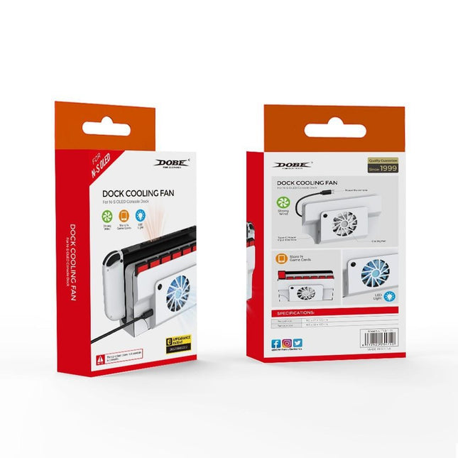 Oled Cooling Fan With Storage Slot For Switch - Compact Design