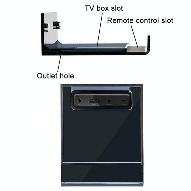 Wall Mount For Amazon Fire Tv - Half-Transparent Tea Black