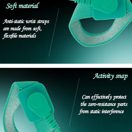 Anti-Static Wrist Strap With Tpr Elastic Material - 3M Length