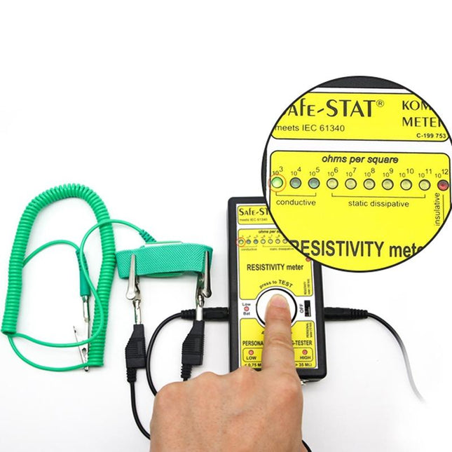 Anti-Static Wrist Strap With Tpr Elastic Material - 3M Length