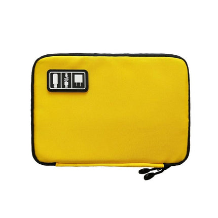 Portable Multifunctional U Disk Storage Bag For Mobile Phone Accessories - Yellow