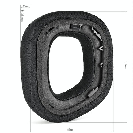 Pair Of Plush Earmuffs For Corsair Hs80 Rgb Headphones - Leather & Velvet