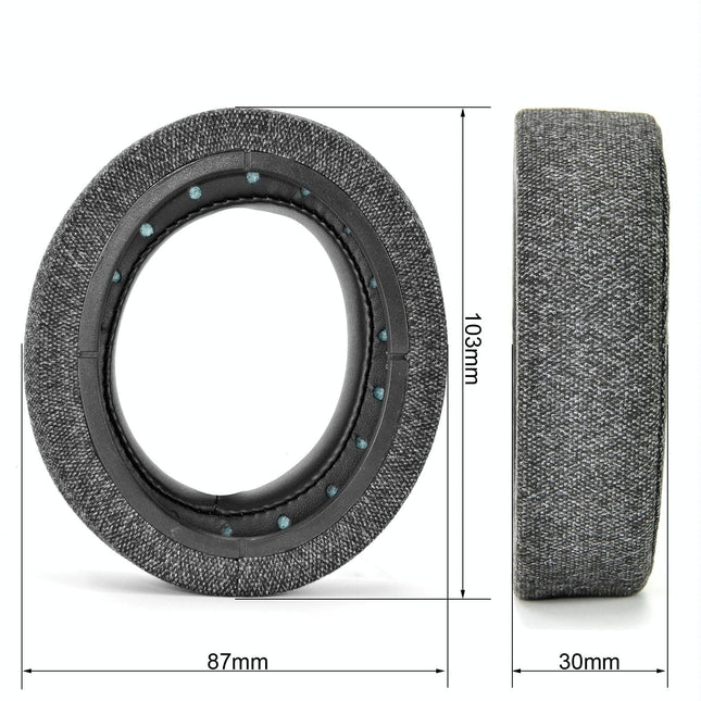 2-Pack Earpads For Corsair Hs Pro Series - Gray Linen & Leather