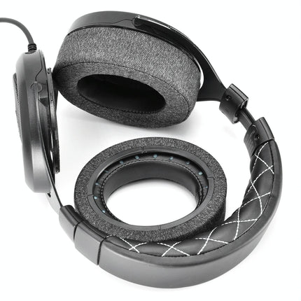 2-Pack Earpads For Corsair Hs Pro Series - Gray Linen & Leather