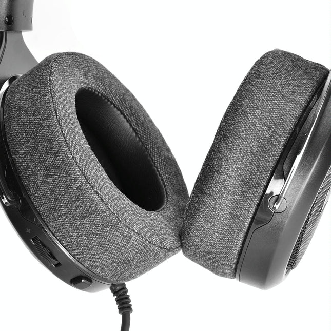 2-Pack Earpads For Corsair Hs Pro Series - Gray Linen & Leather
