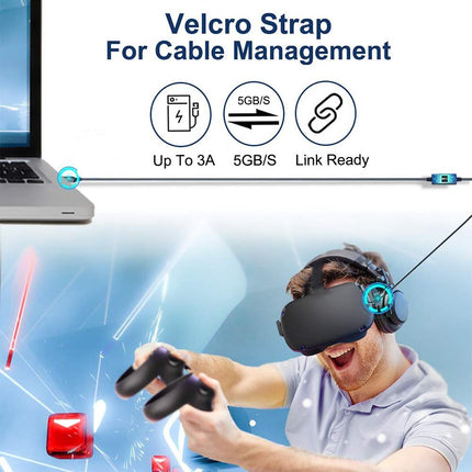 Usb3.2 Vr Link For Oculus Quest 2 - 6M Braided