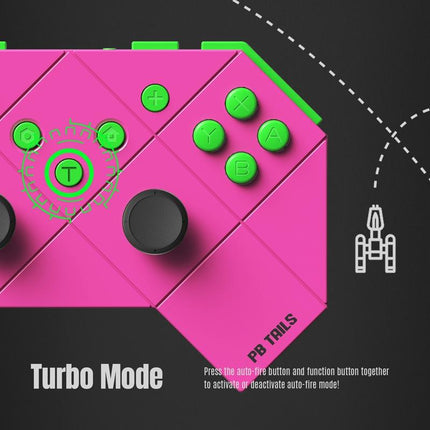 Rose Red Gamepad For Switch - Tooth Design