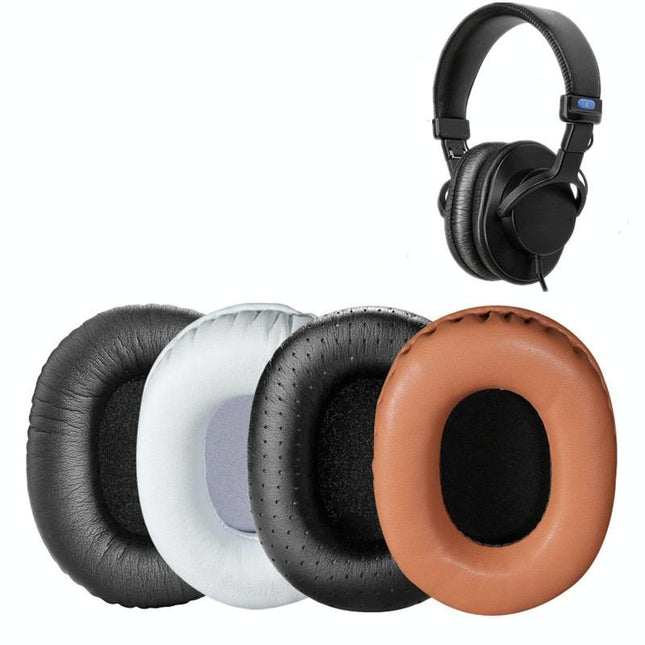 2-Pack Black Headset Earmuffs For Sony Mdr-7506 / V6 / 900St With Stitching