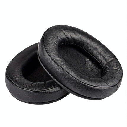2-Pack Black Lambskin Headset Earmuffs For Sony Mdr-7506 / V6 / 900St