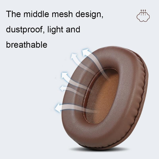 2-Pack Headset Earmuffs For Sony Mdr-7506 / V6 / 900St - Brown