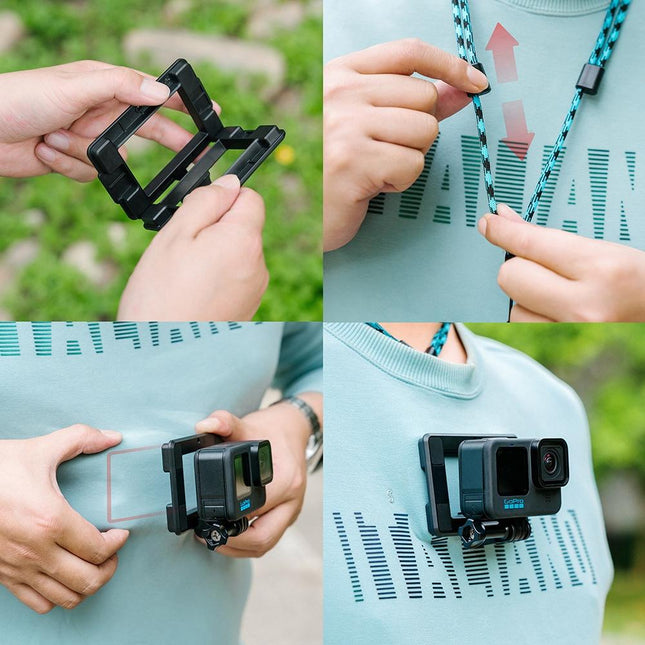 Adjustable Lanyard For Outdoor Live Action Camera With Magnetic Bracket