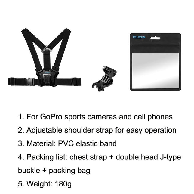 Sports Camera Chest Strap For Gopro / Action Riding Skiing Accessories