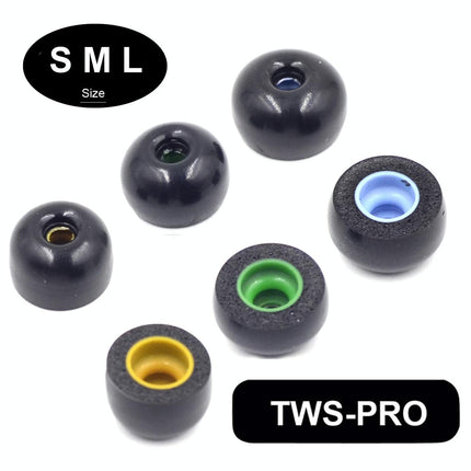 6-Pack Memory Foam Earplugs For Tws Wireless Headsets - Large
