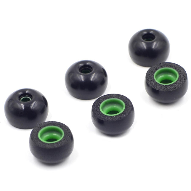 6-Pack Memory Foam Earplugs For Tws Headsets - Medium