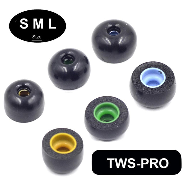6-Pack Memory Foam Earplugs For Tws Wireless Headsets