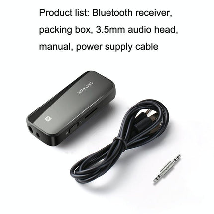 2-In-1 Bluetooth 5.1 Receiver With Nfc For Car Aux