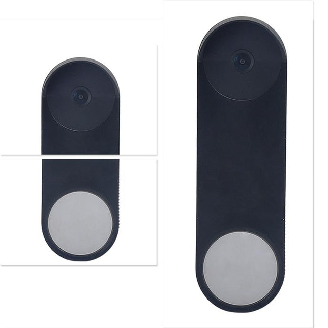 Black Silicone Doorbell Cover For Google Nest Hello Battery